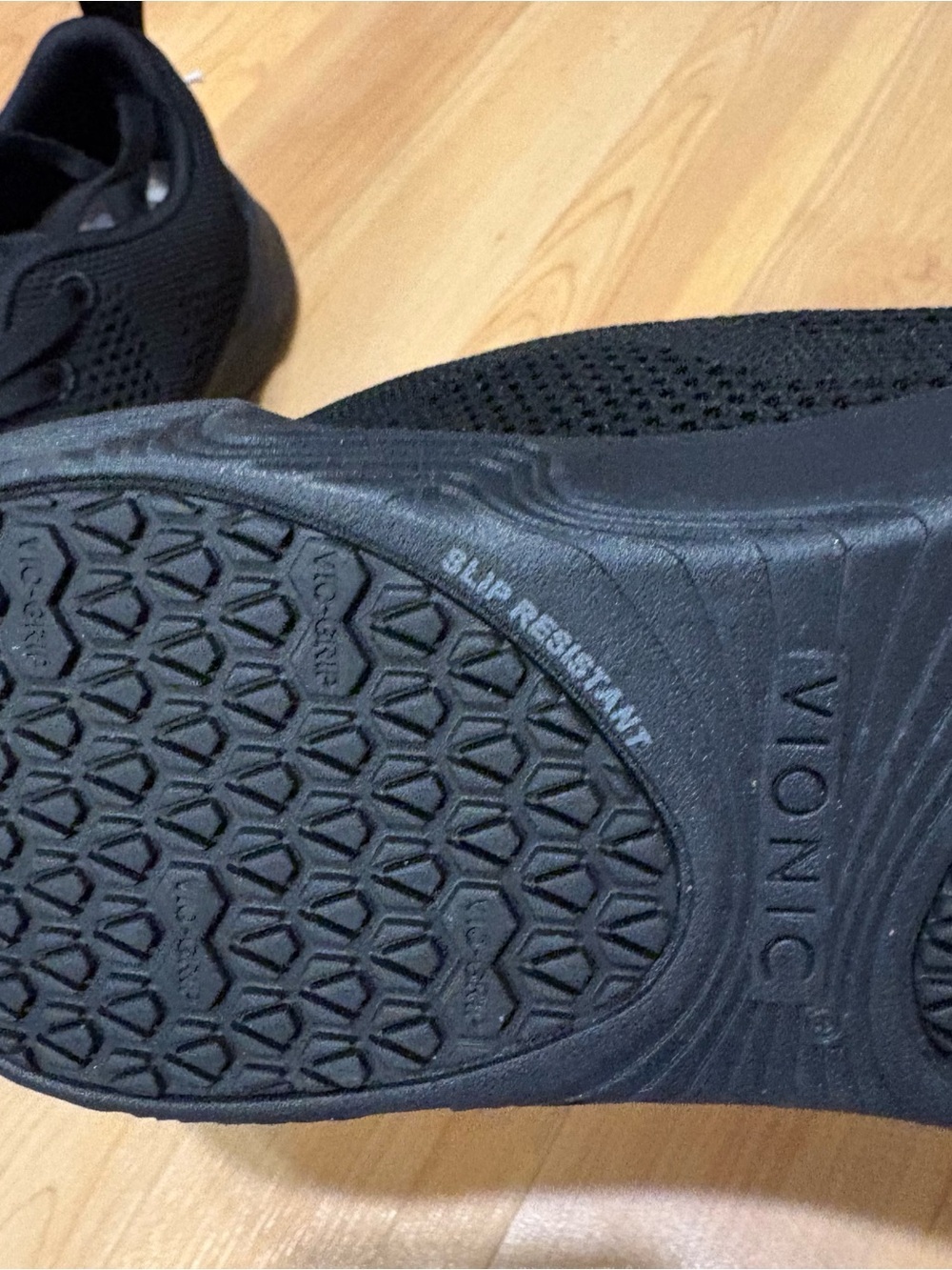 New Vionic Escapade Arrival Black Knit Lace-Up Sneaker Size 6 - Picture 6 of 8